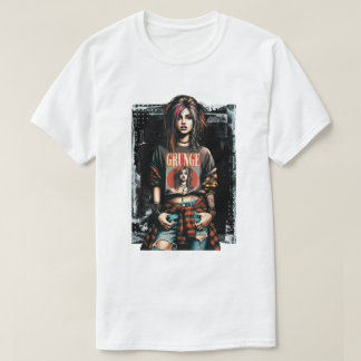 Grunge Girl Punk Sten Street Art Quote Graffiti T Shirt