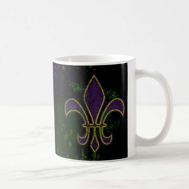 Grunge Goth Mardi Gras Kaffemugg (Höger)