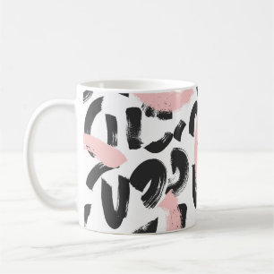 Grunge graffiti: konstpenseldrag. kaffemugg