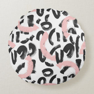 Grunge graffiti: konstpenseldrag. rund kudde