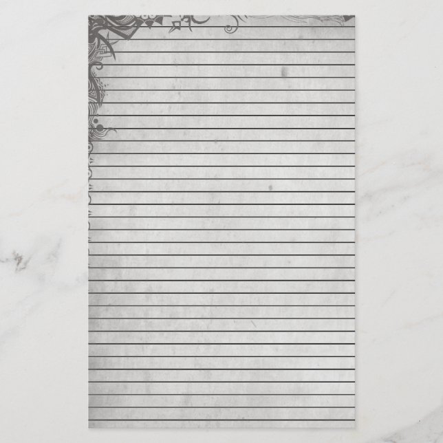 Grunge Graphic Stationery - infodrad Brevpapper (Framsida)
