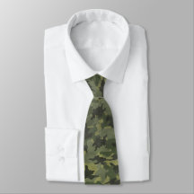 Grunge Grönt Camo Military Camouflage Manar Tie