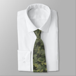 Grunge Grönt Camo Military Camouflage Manar Tie Slips