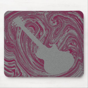Grunge Guitar Mousepad, Rosa Musmatta