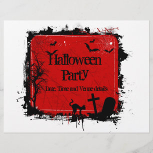 Grunge Halloween-fest flyer