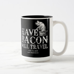 Grunge har bacon kommer att resa Två-Tonad mugg