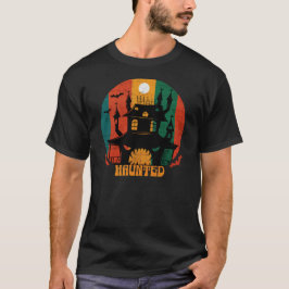 Grunge Haunted House Halloween T Shirt