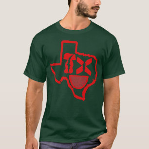 Grunge Head Texas Smiling Ansikte T Shirt
