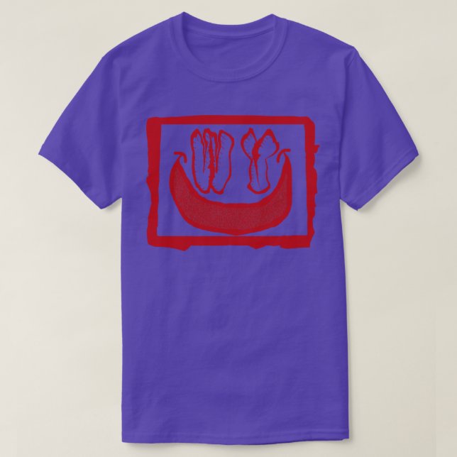 Grunge Head Wyoming Smiling Ansikte T Shirt (Design framsida)
