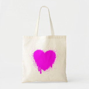 Grunge Heart - Magenta Tygkasse