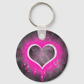 Grunge Heart Nyckelring
