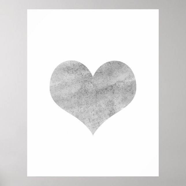 "Grunge Heart" Poster - Väggdekan (Framsidan)