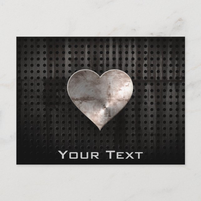 Grunge Heart Vykort (Framsida)