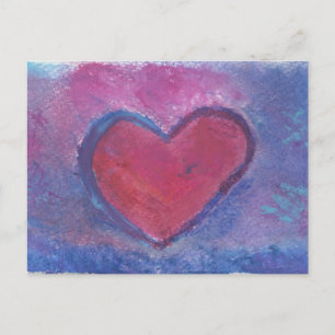 Grunge Heart Vykort