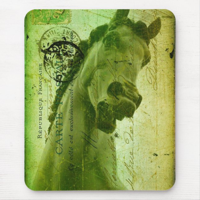 Grunge Horse Postcard-like Musmatta (Framsidan)