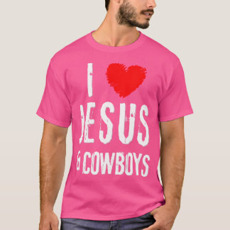 Grunge I Kärlek Jesus Cowboys Christian T Shirt