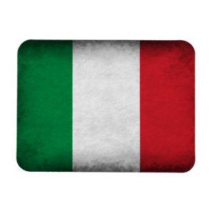 Grunge Italienska Flagga Magnet