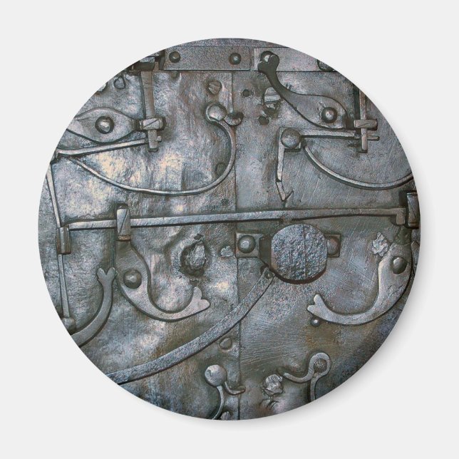 Grunge Järn Heavy Metall Magnet (Framsidan)