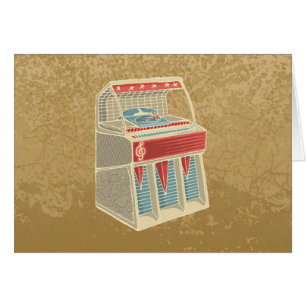 Grunge Jukebox Hälsningskort