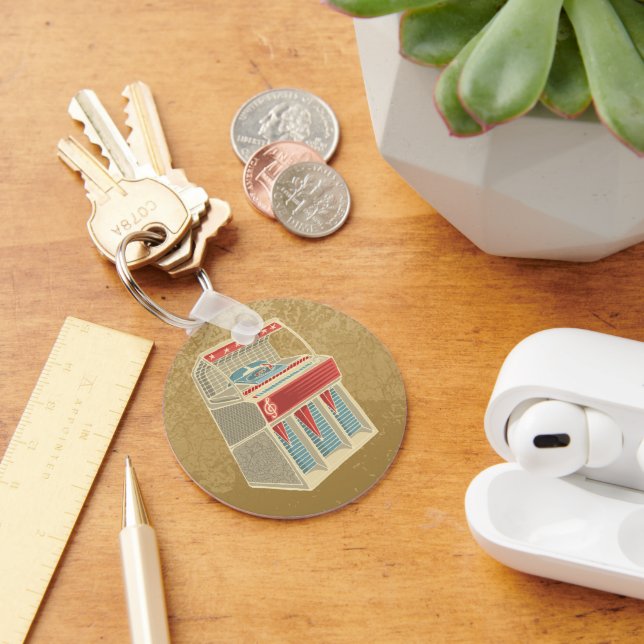 Grunge Jukebox Nyckelring (Skrivbord)