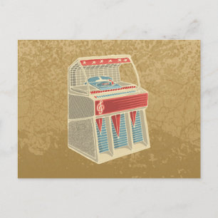 Grunge Jukebox Vykort