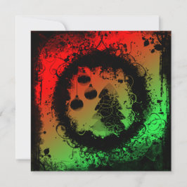 Grunge jul inbjudningar