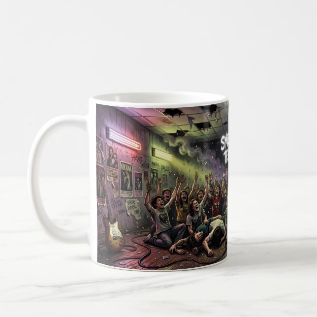 Grunge Källarrebell Konsertkonst Mugg (Vänster)