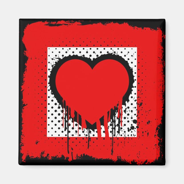 Grunge kärlek magnet (Framsidan)