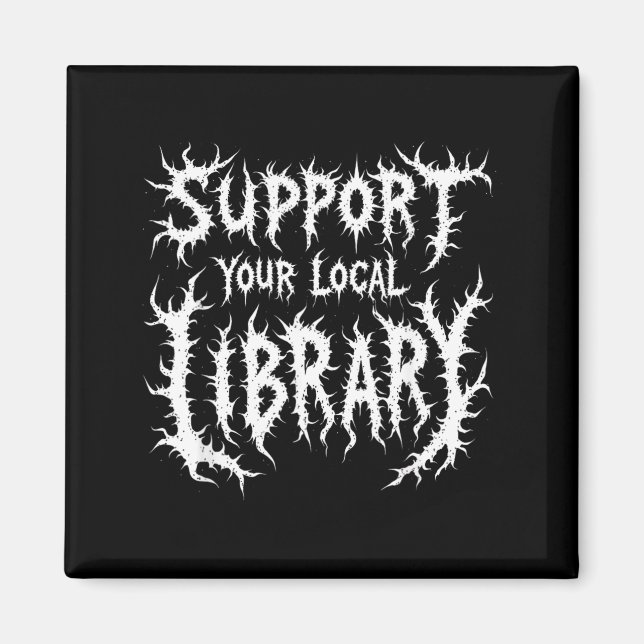 Grunge lässupport Lokal bibliotek Gothic Magnet (Framsidan)