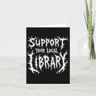Grunge lässupport Lokal bibliotek gotisk Kort