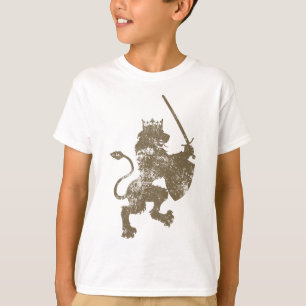 Grunge Lejon Kung Boy's Ringer T-Shirt