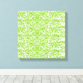 Grunge Lime Green Pattern - Summer Abstract Decor Canvastryck