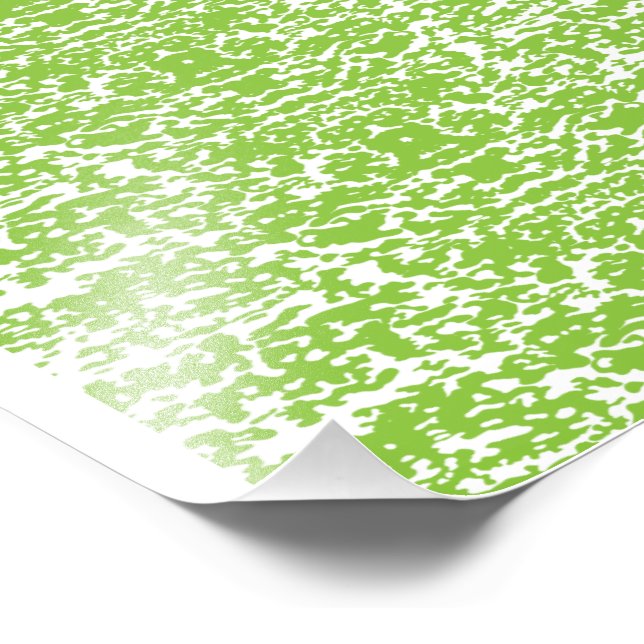 Grunge Lime Green Pattern - Summer Abstract Decor Fototryck (Hörn)