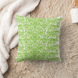 Grunge Lime Green Pattern - Summer Abstract Decor Kudde