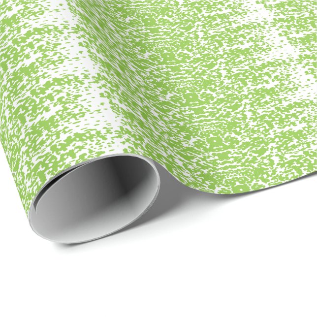 Grunge Lime Green Pattern - Summer Abstract Decor Presentpapper (Rullad Hörn)