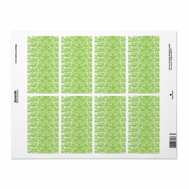 Grunge Limegrön Textur Fraktsedel (Helt Ark)