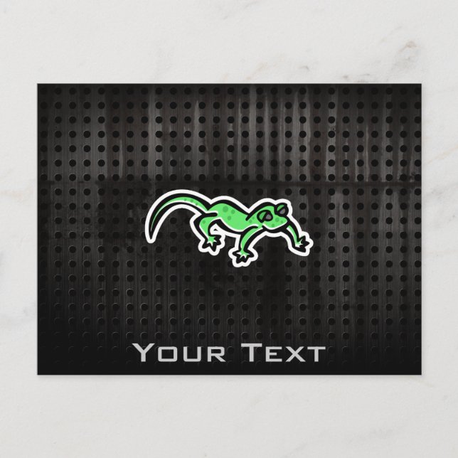 Grunge Lizard Vykort (Framsida)