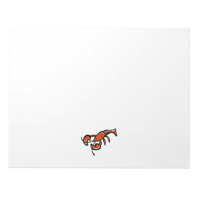 Grunge Lobster Anteckningsblock (Framsida)