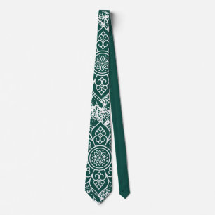 Grunge Mandalas Mörk grönt Tie Slips