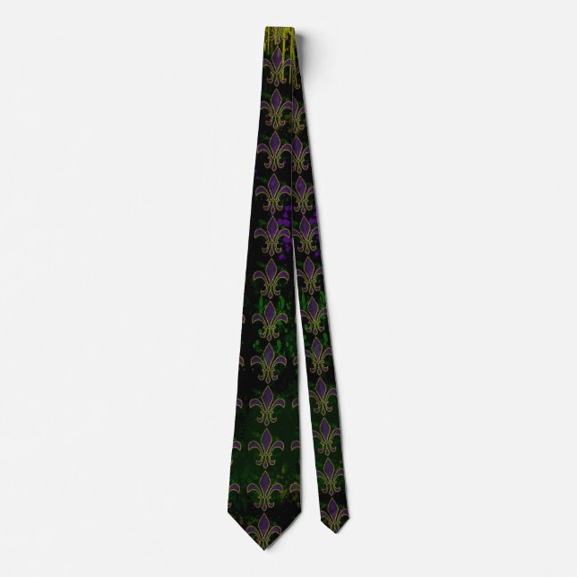 Grunge Mardi Gras halsduk Slips (Framsida)