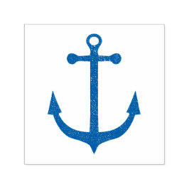 Grunge Marinblå Marin Ankare Självbläckande Stämpe Självfärgande Stämpel