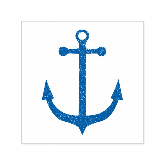 Grunge Marinblå Marin Ankare Självbläckande Stämpe Självfärgande Stämpel (Design)
