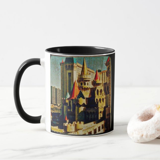 Grunge Medieval Castle Mugg (Med munk)