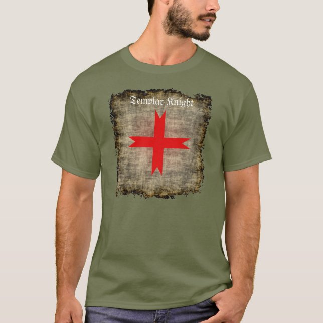 Grunge Medieval Kor i Knight-mallen T-shirt (Framsida)