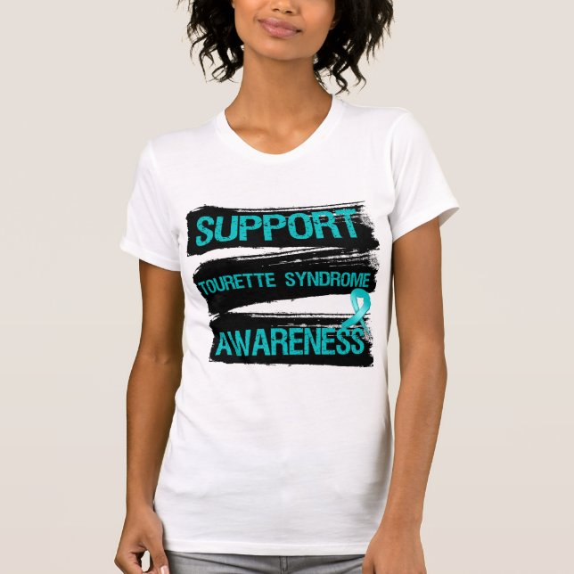 Grunge - medvetenhet för serviceTourette syndrom T Shirt (Framsida)
