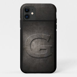 Grunge Metall G Monogram Iphone case
