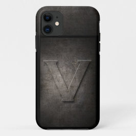 Grunge Metall Monogram Iphone case