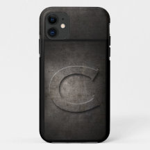 Grunge Metall Monogram Iphone case för honom