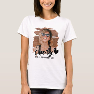 Grunge-minnesmärke Till minne av anpassad bild T Shirt