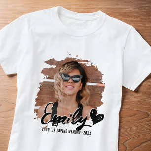 Grunge-minnesmärke Till minne av anpassad bild T Shirt